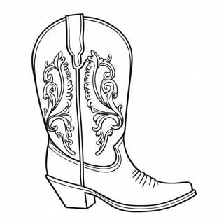 Cowboy Boot Coloring Page 13436-10861