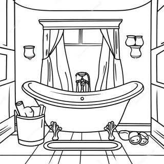 Bathroom Accessories Coloring Page 13466-10893