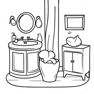 Bathroom Accessories Coloring Page 13466-10894