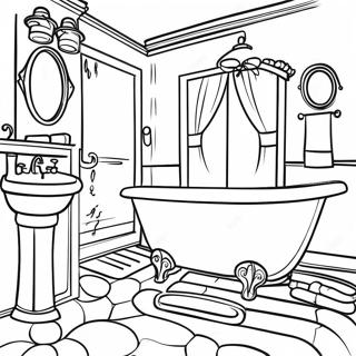 Bathroom Accessories Coloring Page 13466-10896