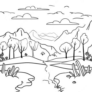 Melancholic Landscape Coloring Page 13487-10911