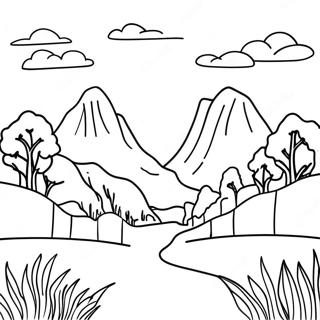 Melancholic Landscape Coloring Page 13487-10912