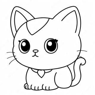 Chibi Cat Coloring Page 13506-10924