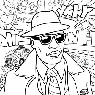 Gangster Graffiti Coloring Page 1351-1128