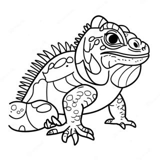 Iguana Coloring Page 13546-10953