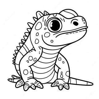 Cute Baby Iguana Coloring Page 13547-10957