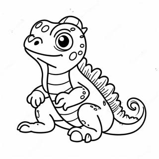 Cute Baby Iguana Coloring Page 13547-10959