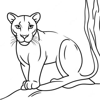 Cougar Coloring Pages