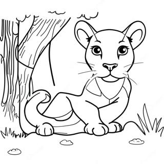 Cougar Coloring Page 13566-10966