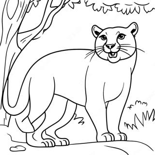 Cougar Coloring Page 13566-10967