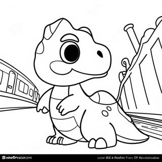 Friendly Dinosaur Train Coloring Page 13577-10982