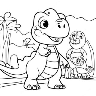 Friendly Dinosaur Train Coloring Page 13577-10983