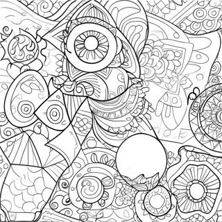 Fun Geometry Shapes Coloring Page 13587-10991