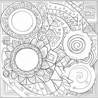 Fun Geometry Shapes Coloring Page 13587-10992