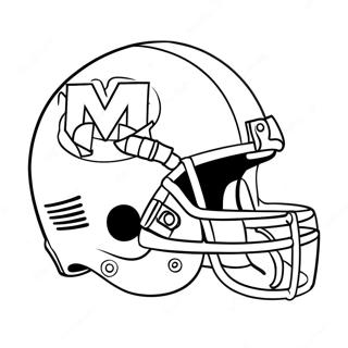 Michigan Football Team Logo Coloring Page 13606-11003