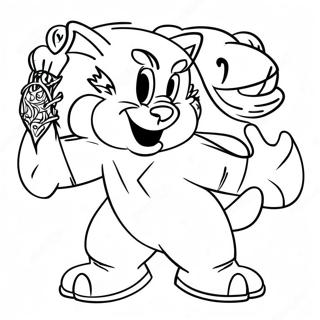 Michigan Wolverines Mascot Coloring Page 13607-11005