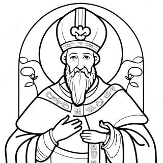 St Patrick Religious Coloring Page 13616-11022