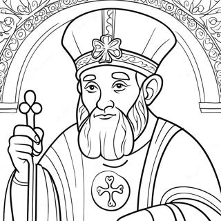 St Patrick Religious Coloring Page 13616-11023