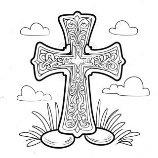 Vibrant St Patrick S Day Cross Coloring Page 13617-11012