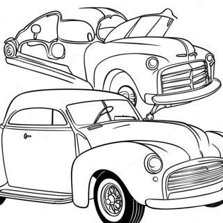 Classic Car Coloring Page 1361-1131