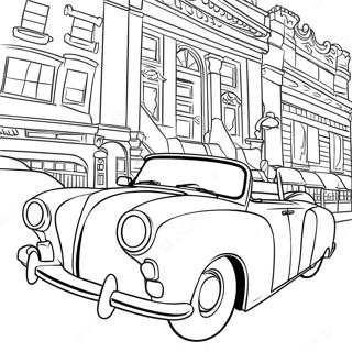 Classic Car Coloring Page 1361-1132