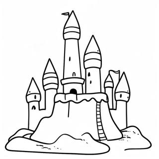 Sand Castle Coloring Page 13656-11042