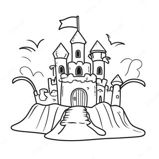 Sand Castle Coloring Page 13656-11043