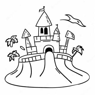 Sand Castle Coloring Page 13656-11044