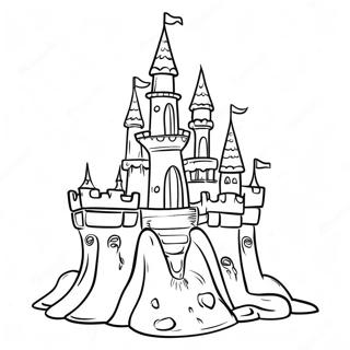 Intricate Sand Castle Coloring Page 13657-11045