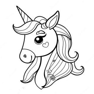 Unicorn Girl Coloring Pages