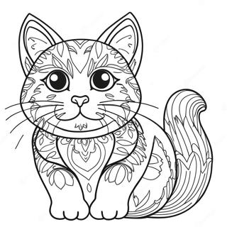 Black Cat Coloring Page 13706-11083