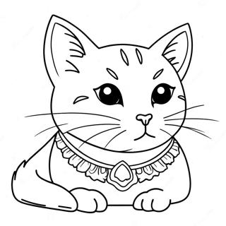 Black Cat Coloring Page 13706-11084