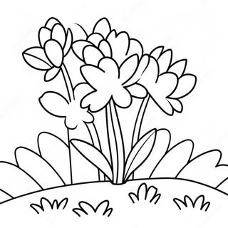 First Day Of Spring Flowers Coloring Page 13736-11107