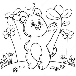 Cheerful Spring Animals Coloring Page 13737-11110