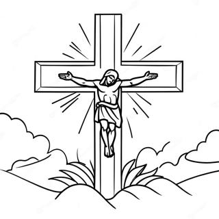 Good Friday Religious Symbol Coloring Page 13746-11114