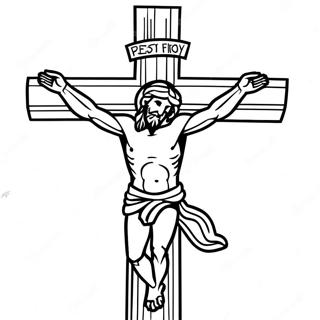 Good Friday Religious Symbol Coloring Page 13746-11115