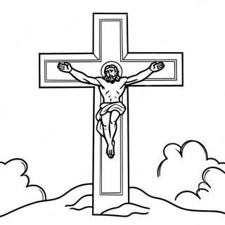 Good Friday Cross Coloring Page 13747-11119