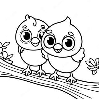 Cute Baby Orioles Coloring Page 13777-11139