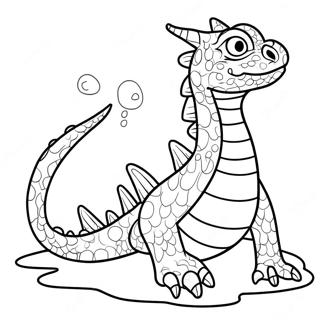 Water Dragon Coloring Pages