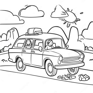 Family Road Trip Coloring Page 13807-11162