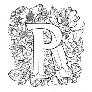 Letter P Coloring Pages