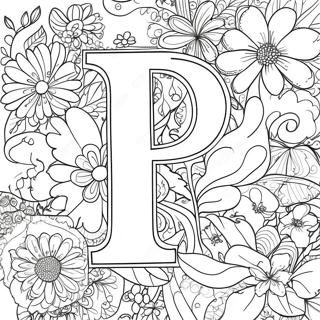 Letter P Coloring Page 1381-1146