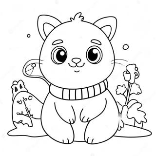 Cute Winter Animal Coloring Page 13826-11179