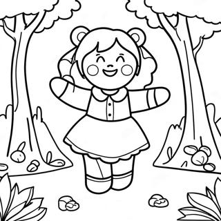 Adventurous Goldilocks In The Forest Coloring Page 13857-11206