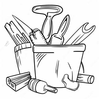 Colorful Hand Tools Coloring Page 13867-11212