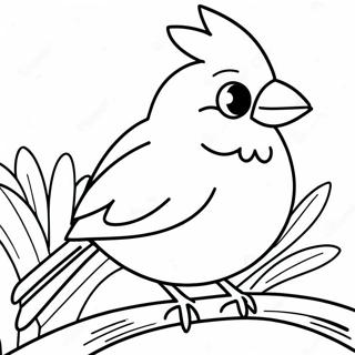 Cardinal Bird Coloring Page 13876-11214