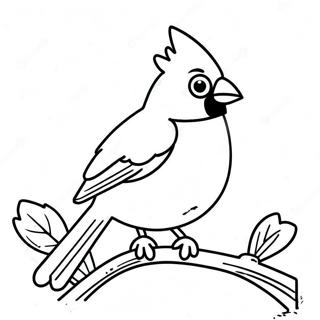 Cardinal Bird Coloring Page 13876-11215