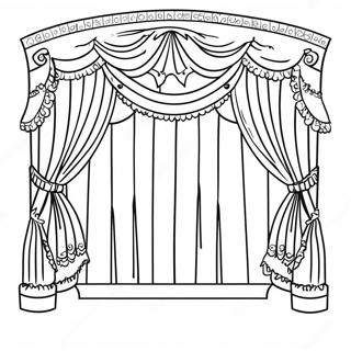 Theatre Stage Coloring Page 13886-11221