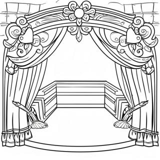 Theatre Stage Coloring Page 13886-11224