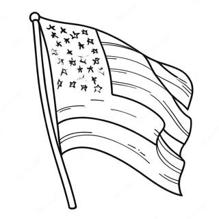 Patriotic Flag Coloring Page 13927-11257